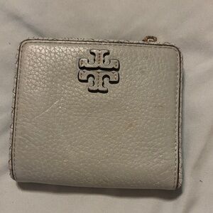 Tory Burch Light Gray Leather Wallet